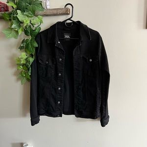 Zara Black Jean Jacket